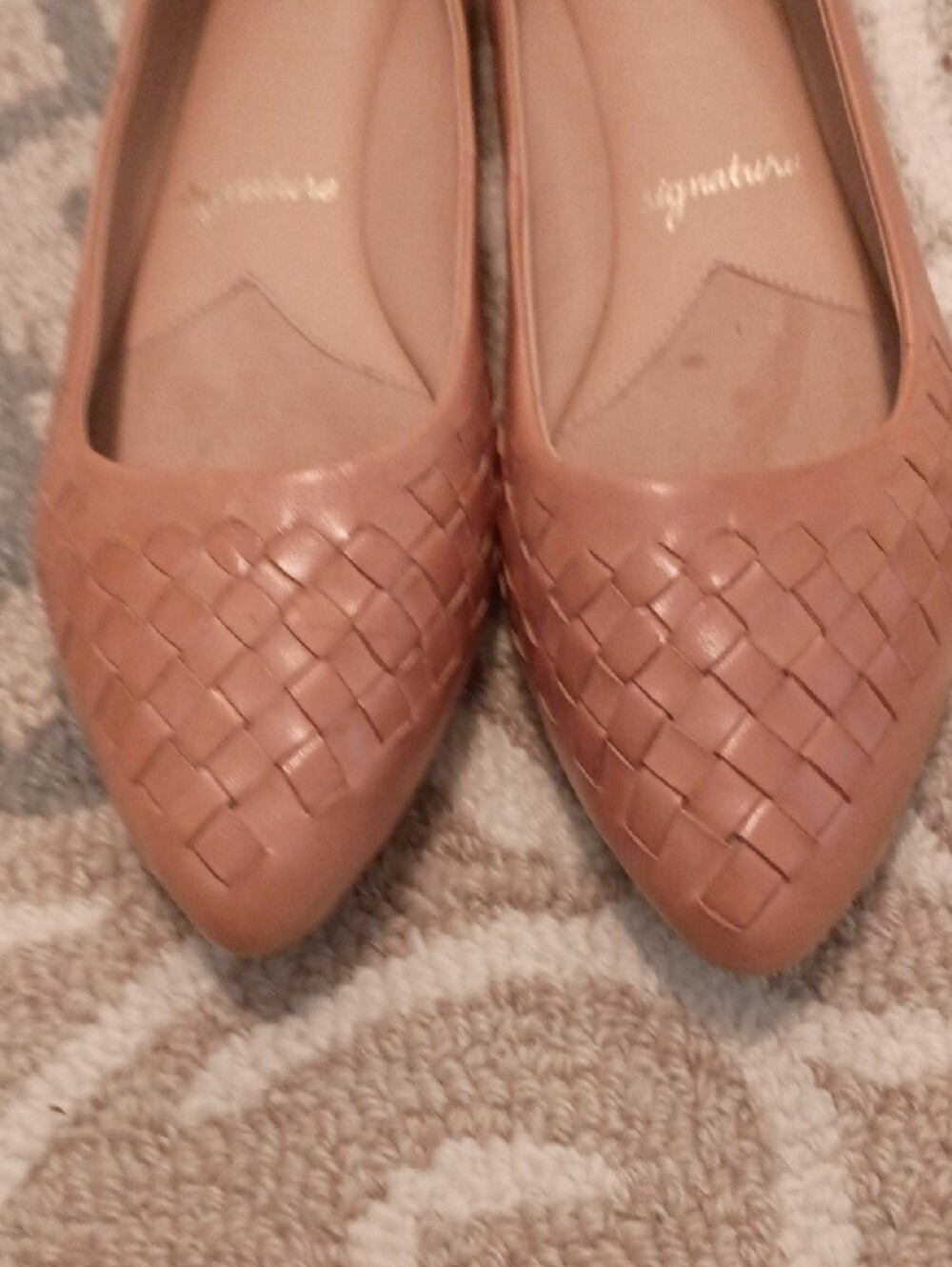 Trotters Estee Woven Leather Pointed-Toe Flats - Picture 5 of 7